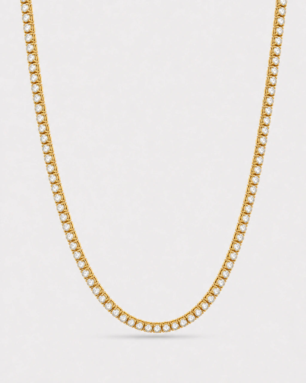 3mm Moissanite Tennis Chain Necklace