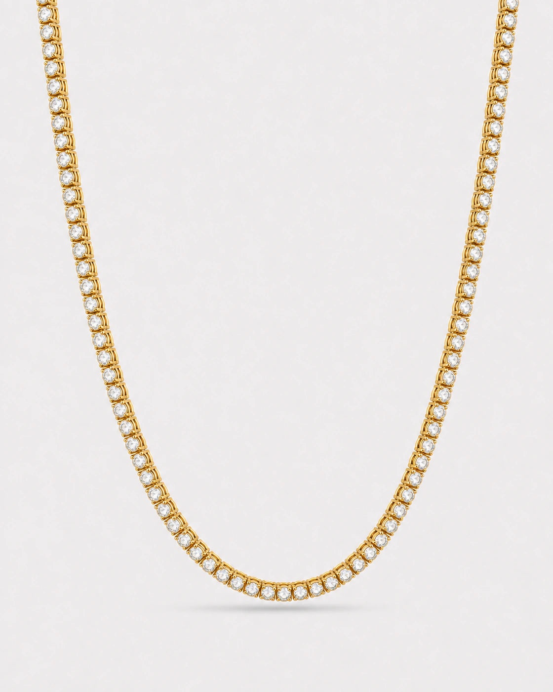 3mm Moissanite Tennis Chain Necklace