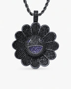 Multicolor Smiley Flower Pendant Necklace