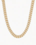 20mm CZ Iced Cuban Link Chain Necklace