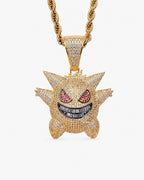 Iced Grin Pendant Necklace