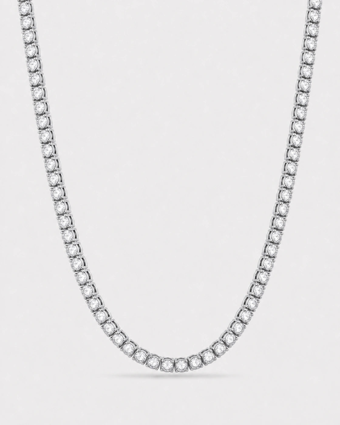 4mm Moissanite Tennis Chain Necklace