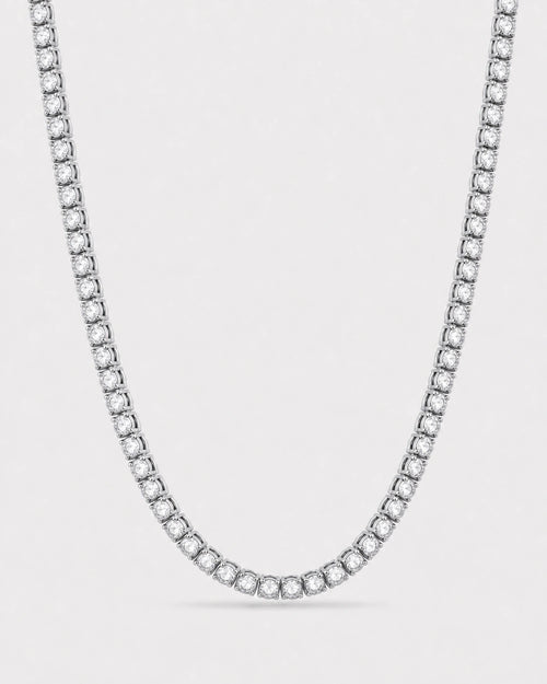 4mm Moissanite Tennis Chain Necklace