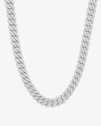 20mm CZ Iced Cuban Link Chain Necklace