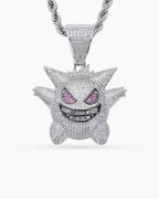 Iced Grin Pendant Necklace