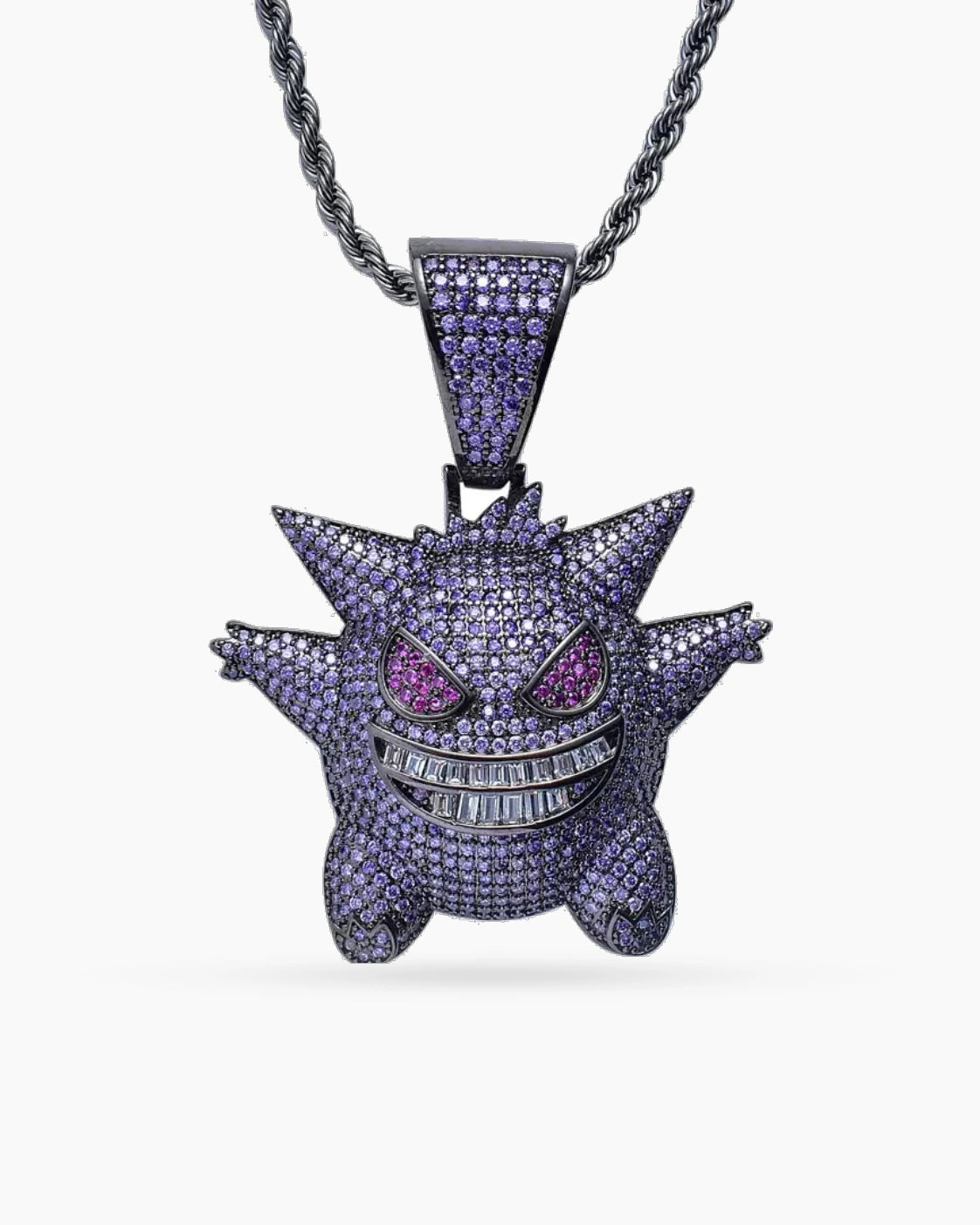 Iced Grin Pendant Necklace