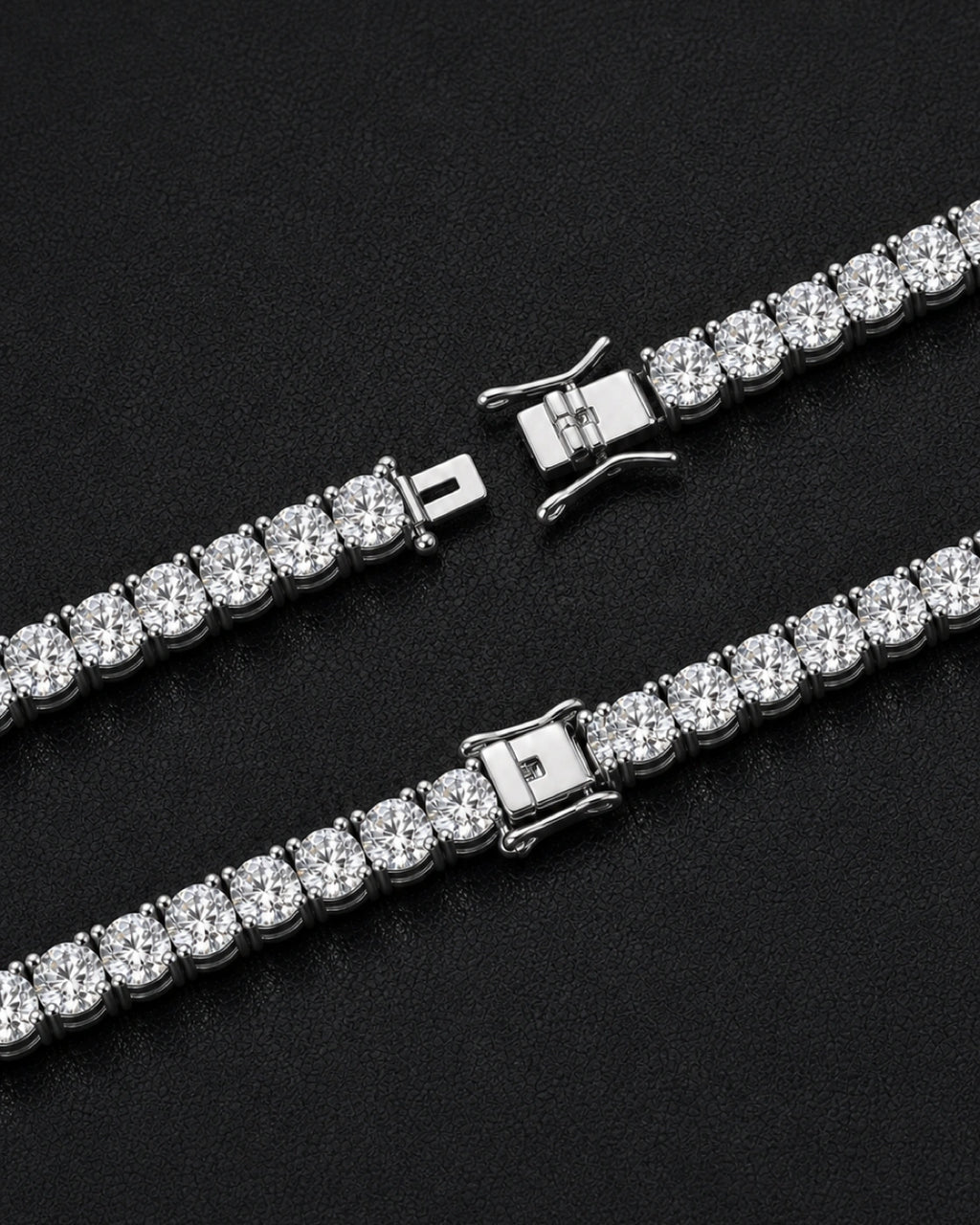 3mm Moissanite Tennis Chain Necklace