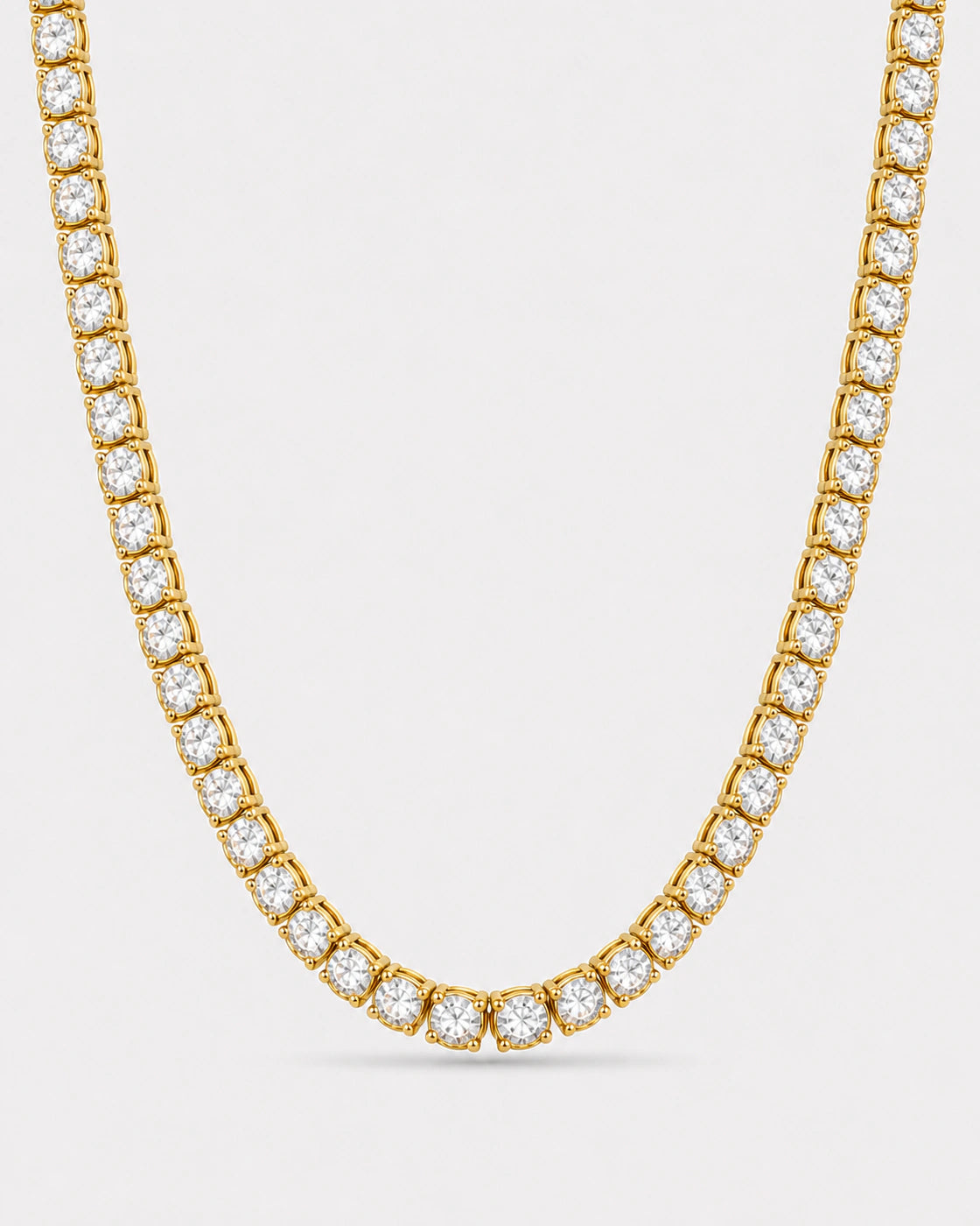 6.5mm Moissanite Tennis Chain Necklace