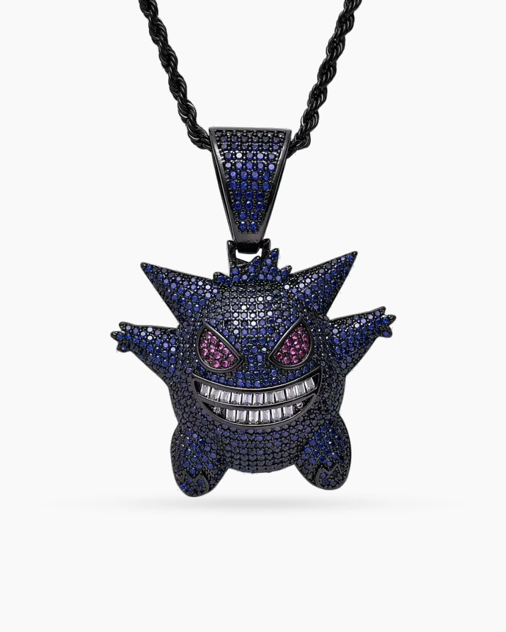 Iced Grin Pendant Necklace