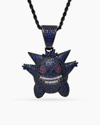 Iced Grin Pendant Necklace