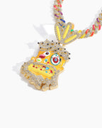 Iced CZ Monster Pendant Necklace – Hip-Hop Streetwear Style