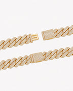 20mm CZ Iced Cuban Link Chain Necklace