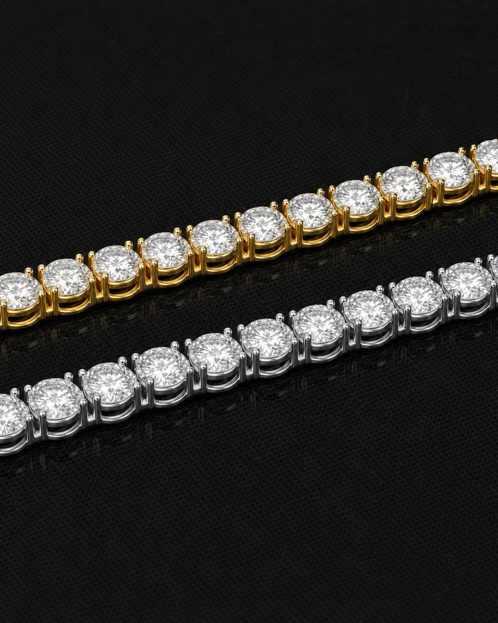 3mm Moissanite Tennis Chain Necklace