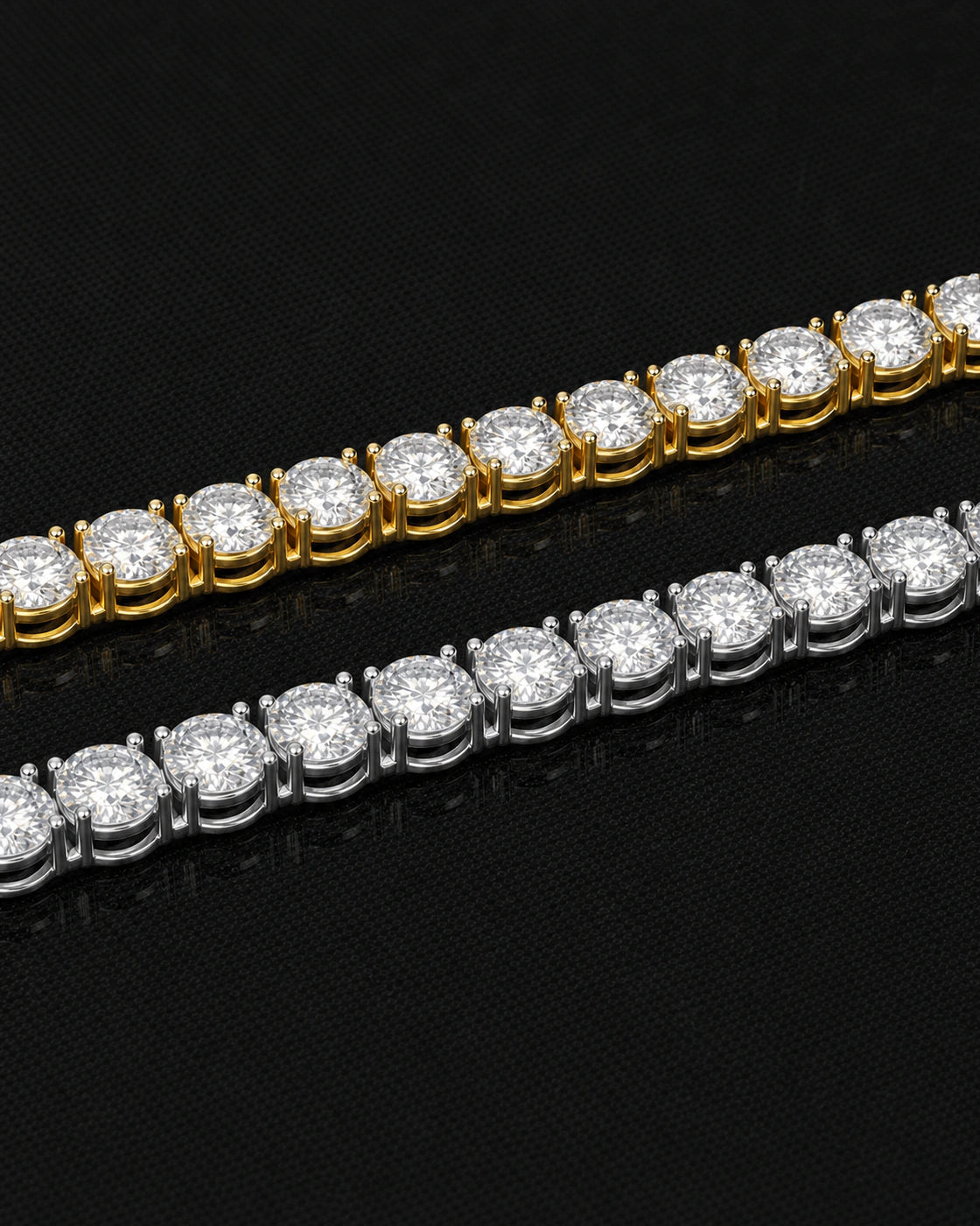 3mm Moissanite Tennis Chain Necklace
