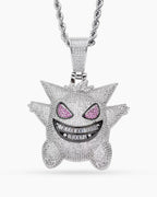 Iced Grin Pendant Necklace