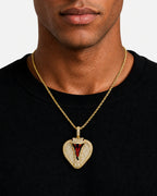 Iced CZ Pave Cobra Head Pendant Necklace