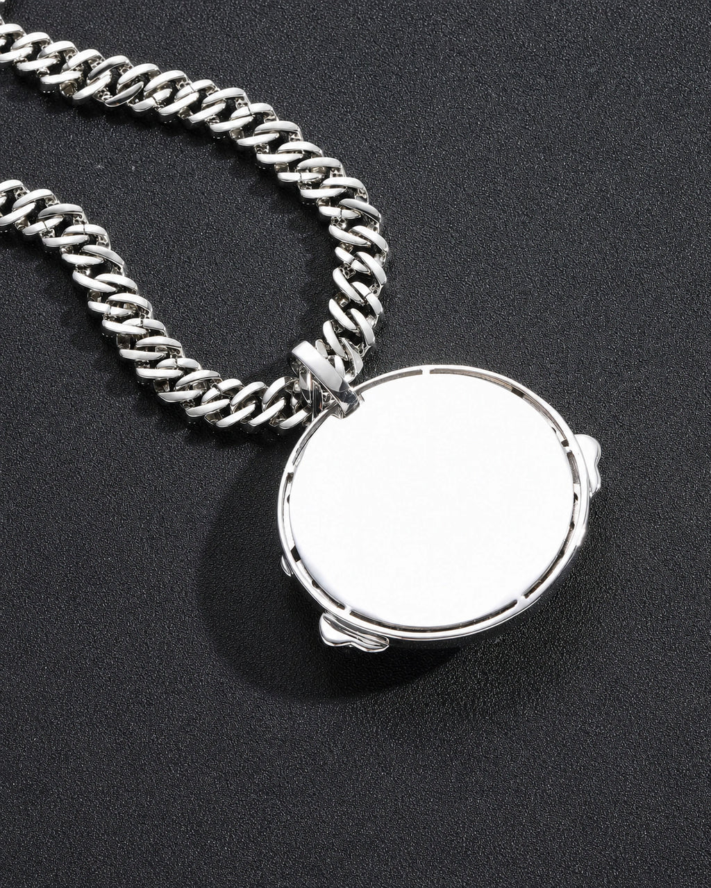 Multicolor Graffiti Face CZ Pendant Necklace