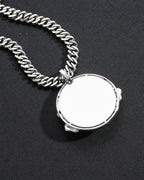 Multicolor Graffiti Face CZ Pendant Necklace