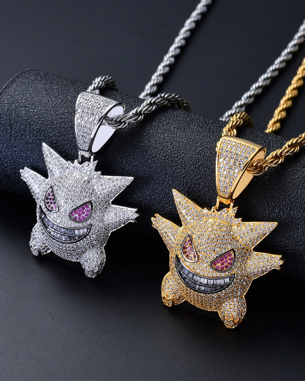 Iced Grin Pendant Necklace